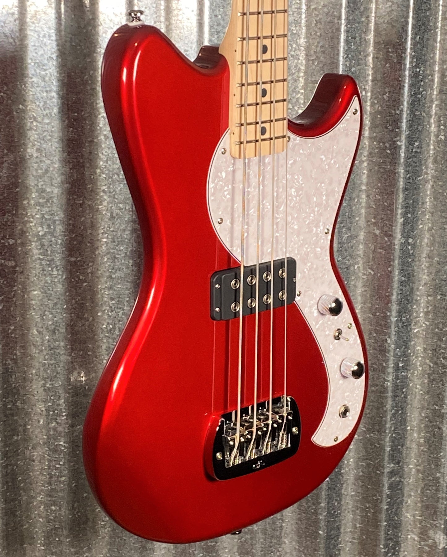 G&L Guitars Tribute Fallout Bass Short Scale 4 String Candy Apple Red #2223