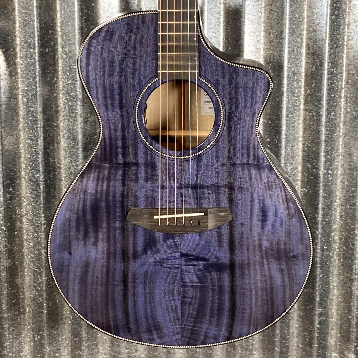 Breedlove USA Oregon Concert Stormy Night CE Myrtlewood Acoustic Electric Guitar & Case #9294