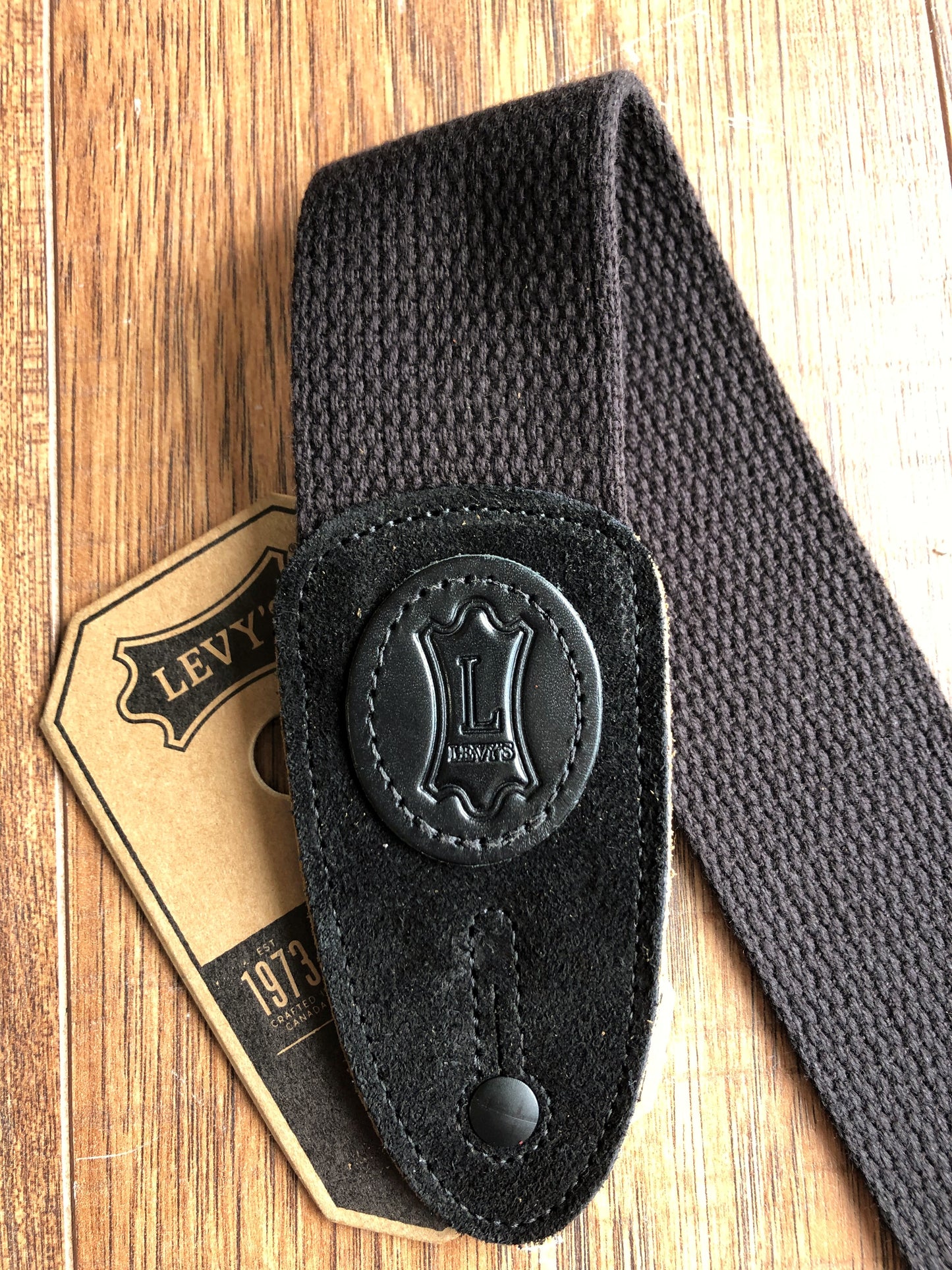 Levy's MSSBC8-BLK 2" Adjustable 2" Cotton Guitar & Bass Strap Black