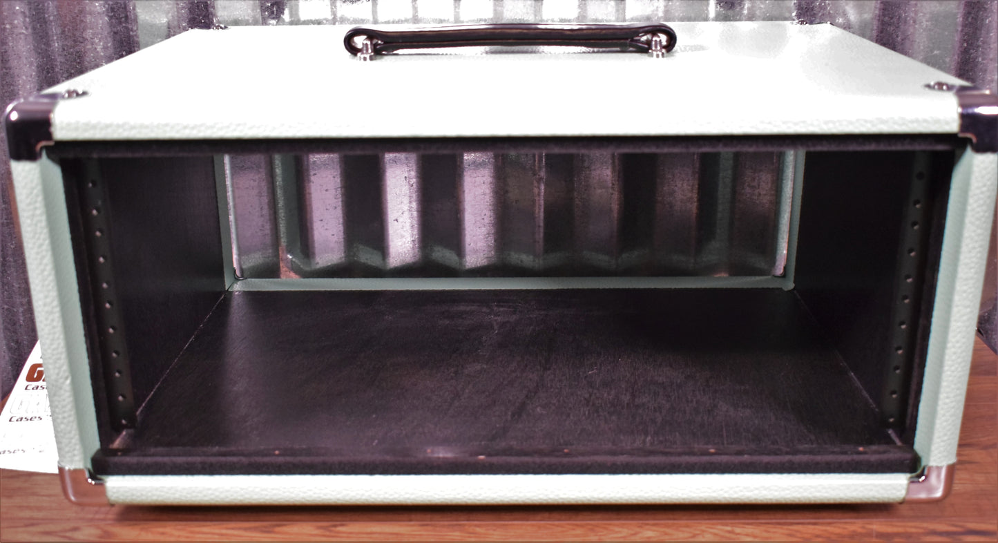 Gator Cases GR-RETRORACK-4SG 4 Space Guitar & Bass Amplifier/Effects Rack Case Seafoam Green