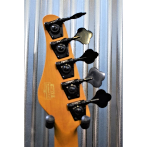 Schecter Model T Session 5 String Bass Aged Natural Satin EMG & Case #1747