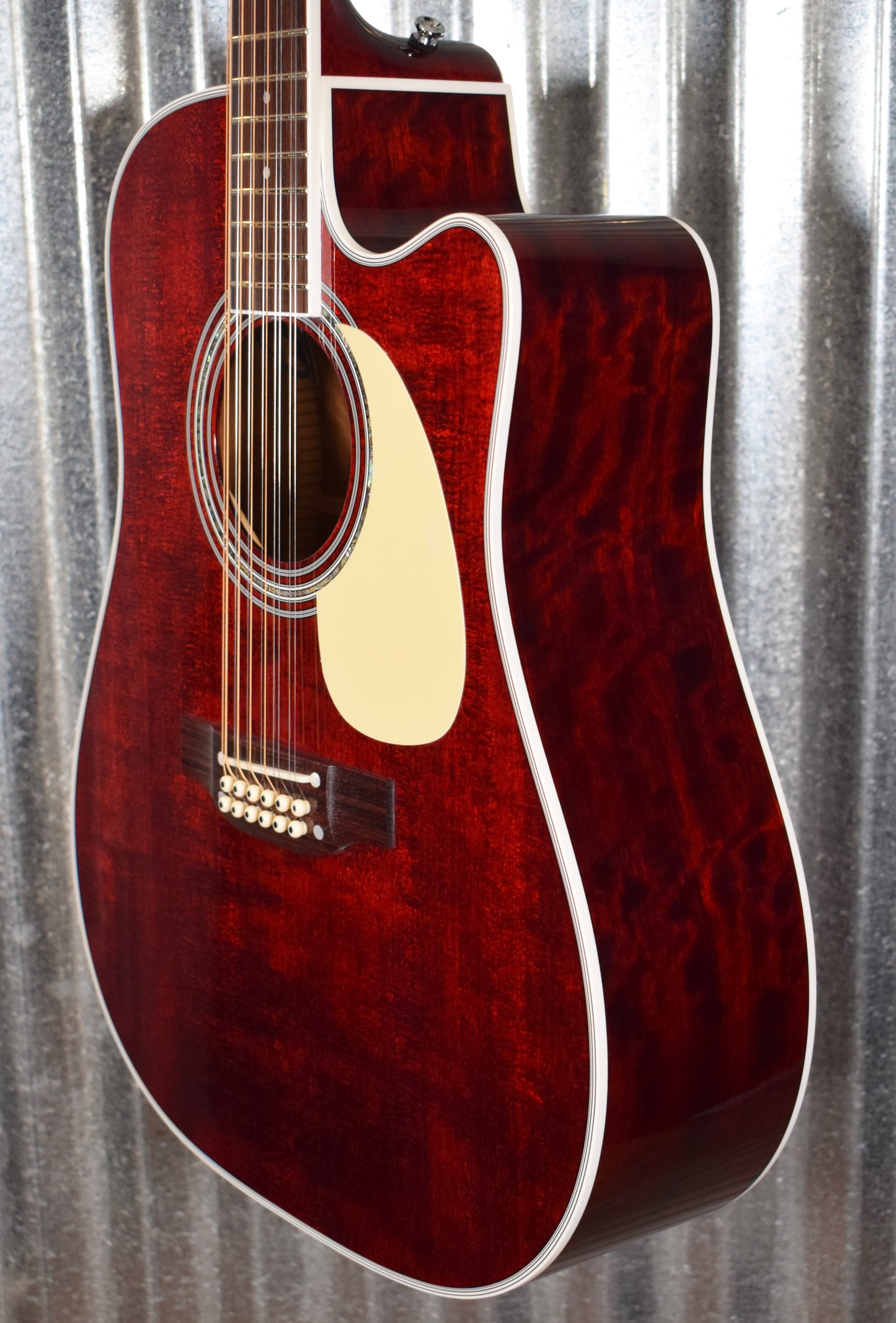 Takamine JJ325SRC-12 String John Jorgenson Gloss Red Acoustic Electric Guitar & Case #0218