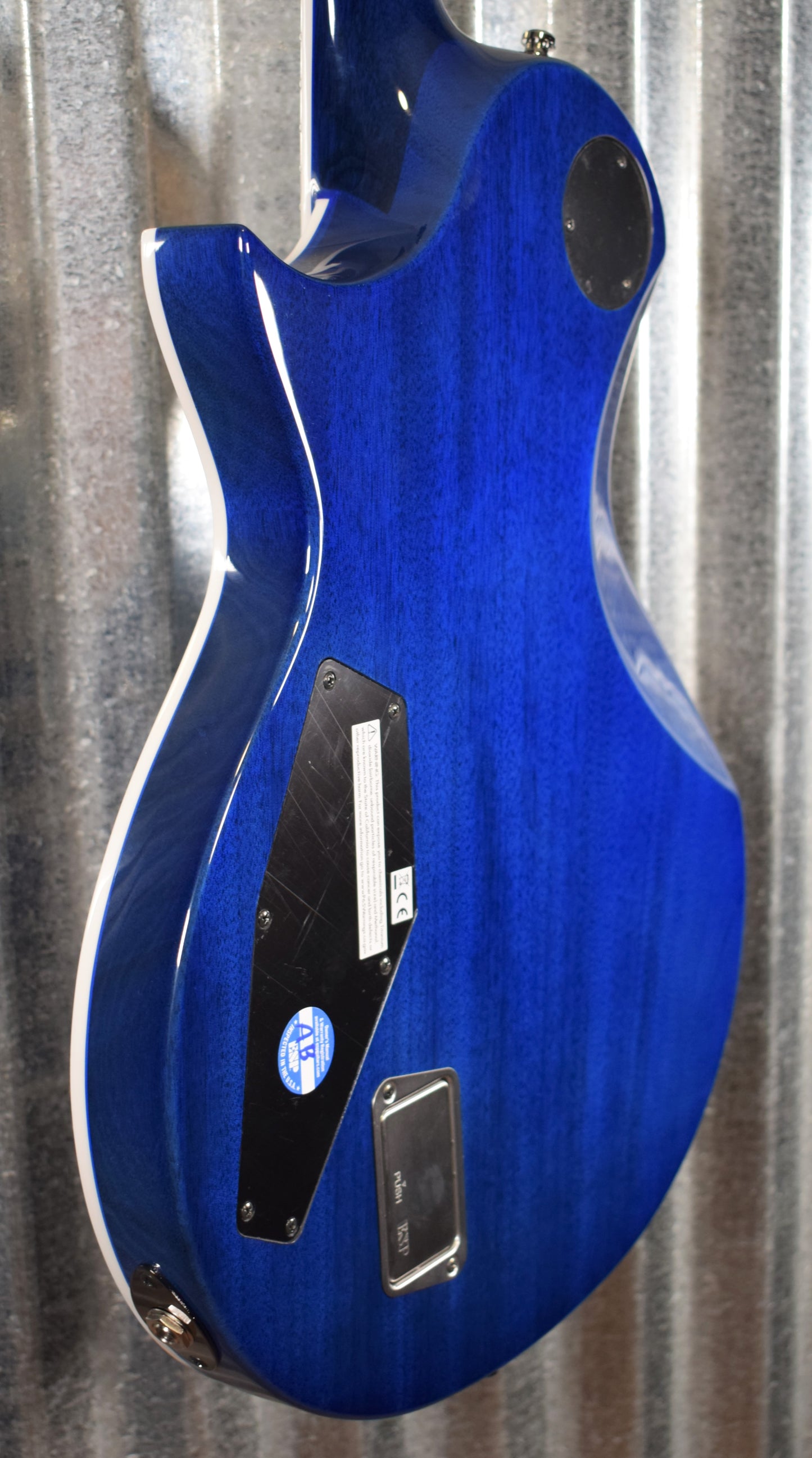 ESP E-II Eclipse Blue Natural Fade Guitar & Case Japan EIIECBMBLUNDFD #5193