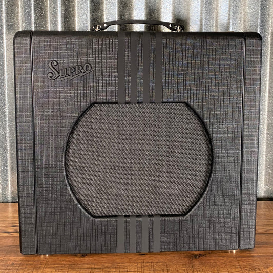 Supro Delta King 12 All Tube 15 Watt 12" Guitar Combo Amplifier Black 1822RBB