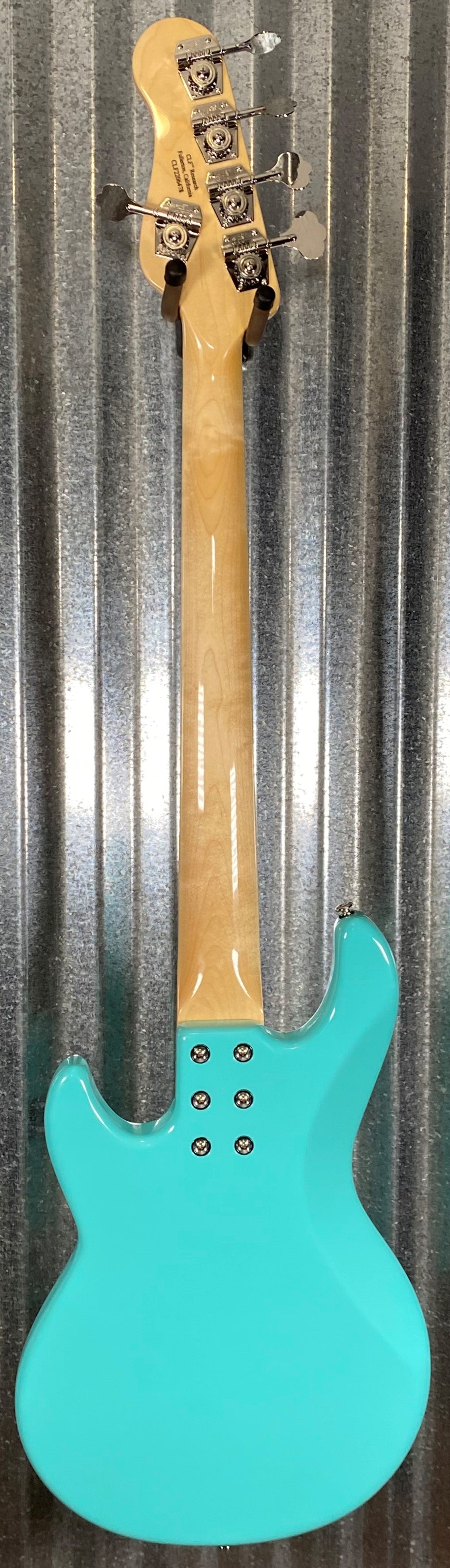 G&L USA L-1000 S750 5 String Turquoise Bass & Case #6478