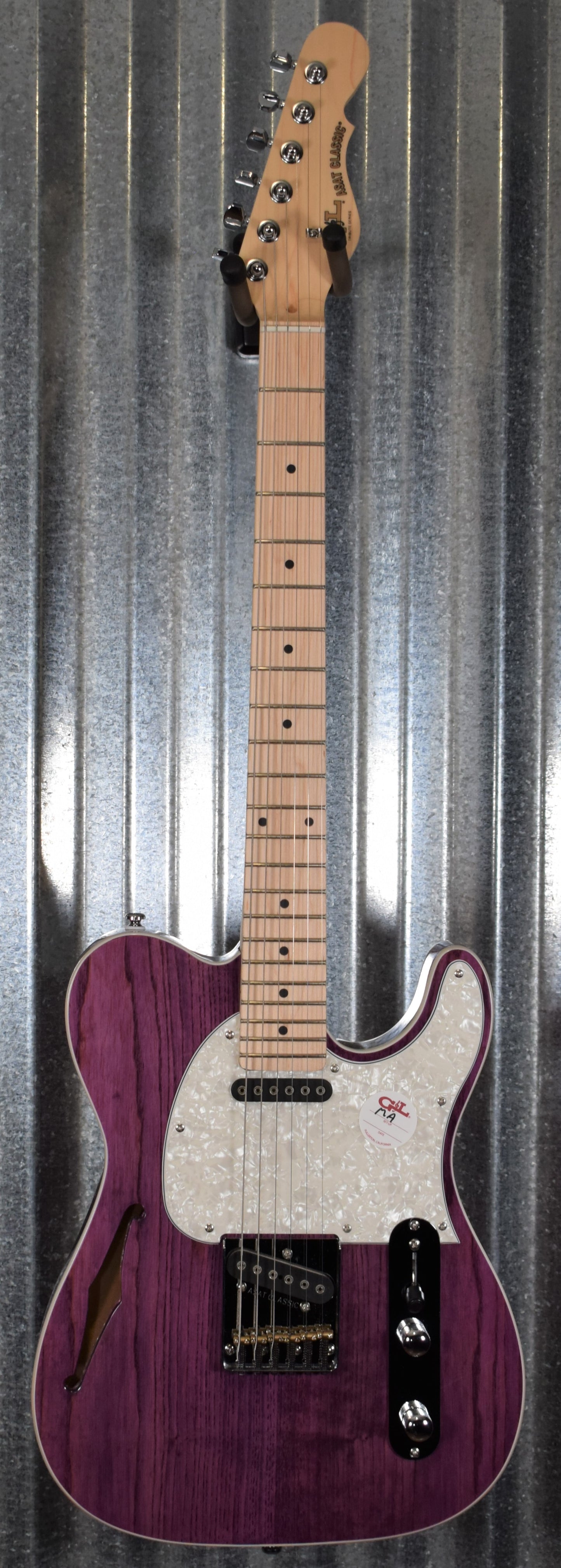 G&L Tribute Limited Edition ASAT Classic Semi Hollow Double Bound Lilac Guitar #9452