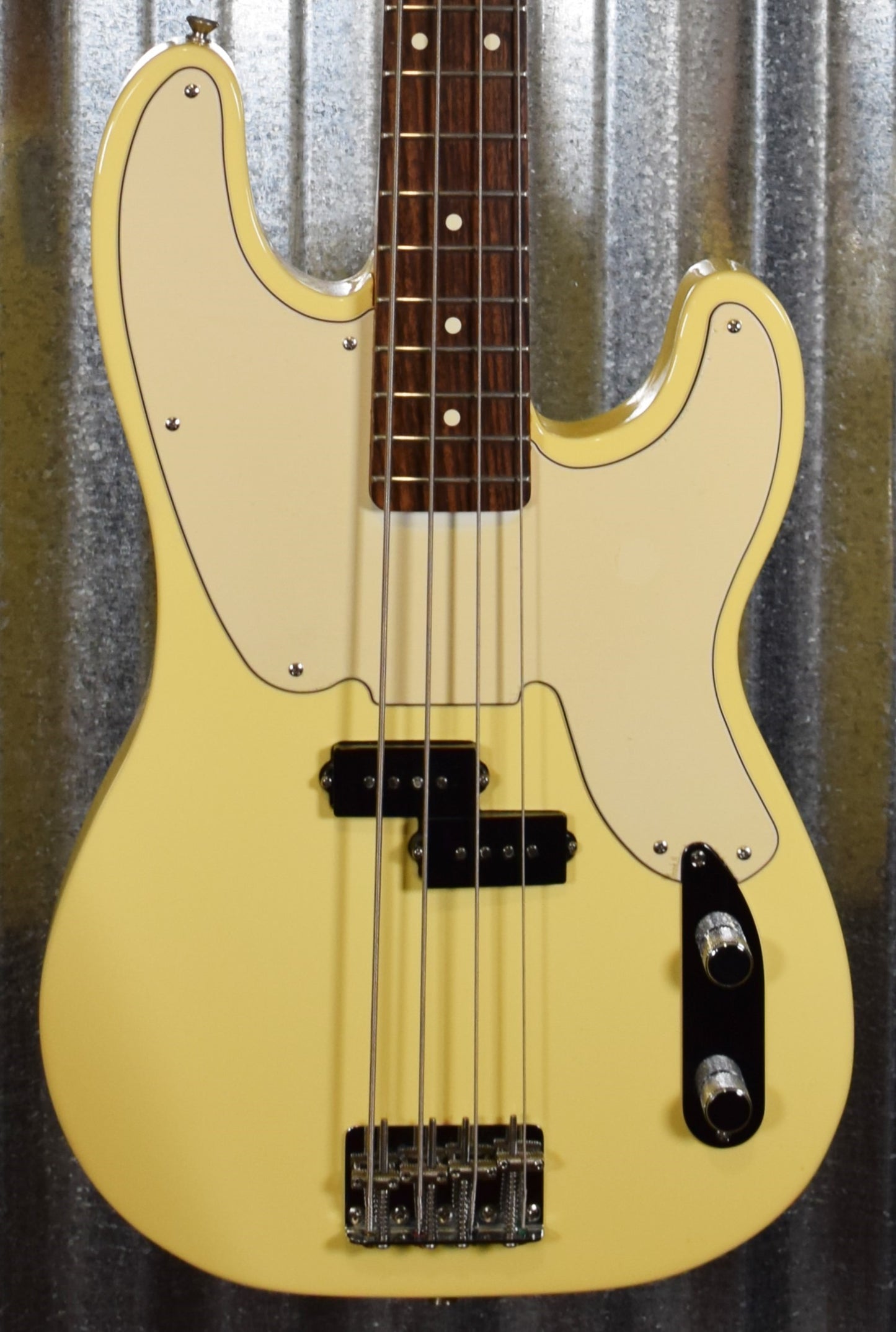 Fender 2003 MIM Standard Telecaster Precision 4 String Bass Vintage White & Bag #9673 Used