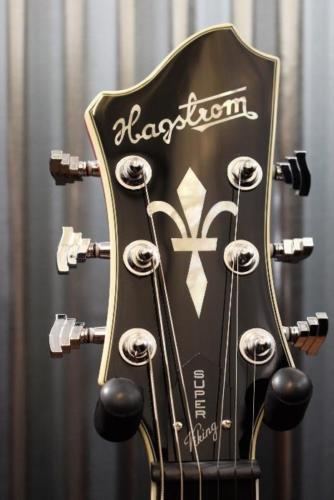 Hagstrom Super VIking SUVIK-WCT Wild Cherry Flame Top Semi-Hollow Guitar #337