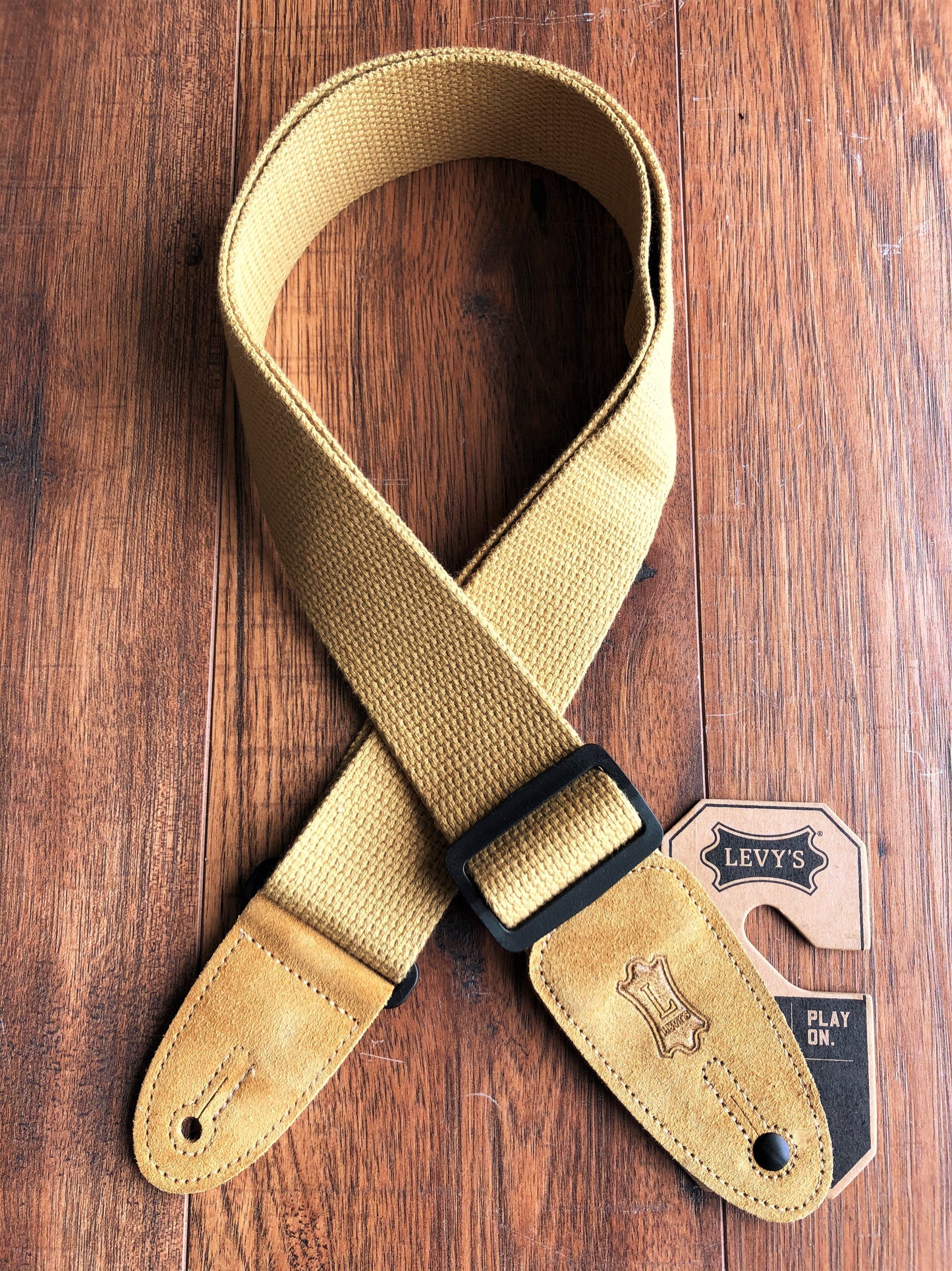 Levy's MC8-TAN 2" Adjustable Cotton Guitar & Bass Strap Tan