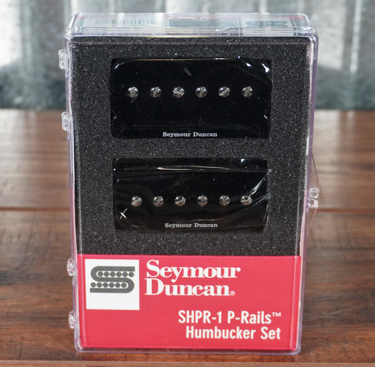 Seymour Duncan SHPR-1s P-Rails Humbucker Guitar Pickup Set Black