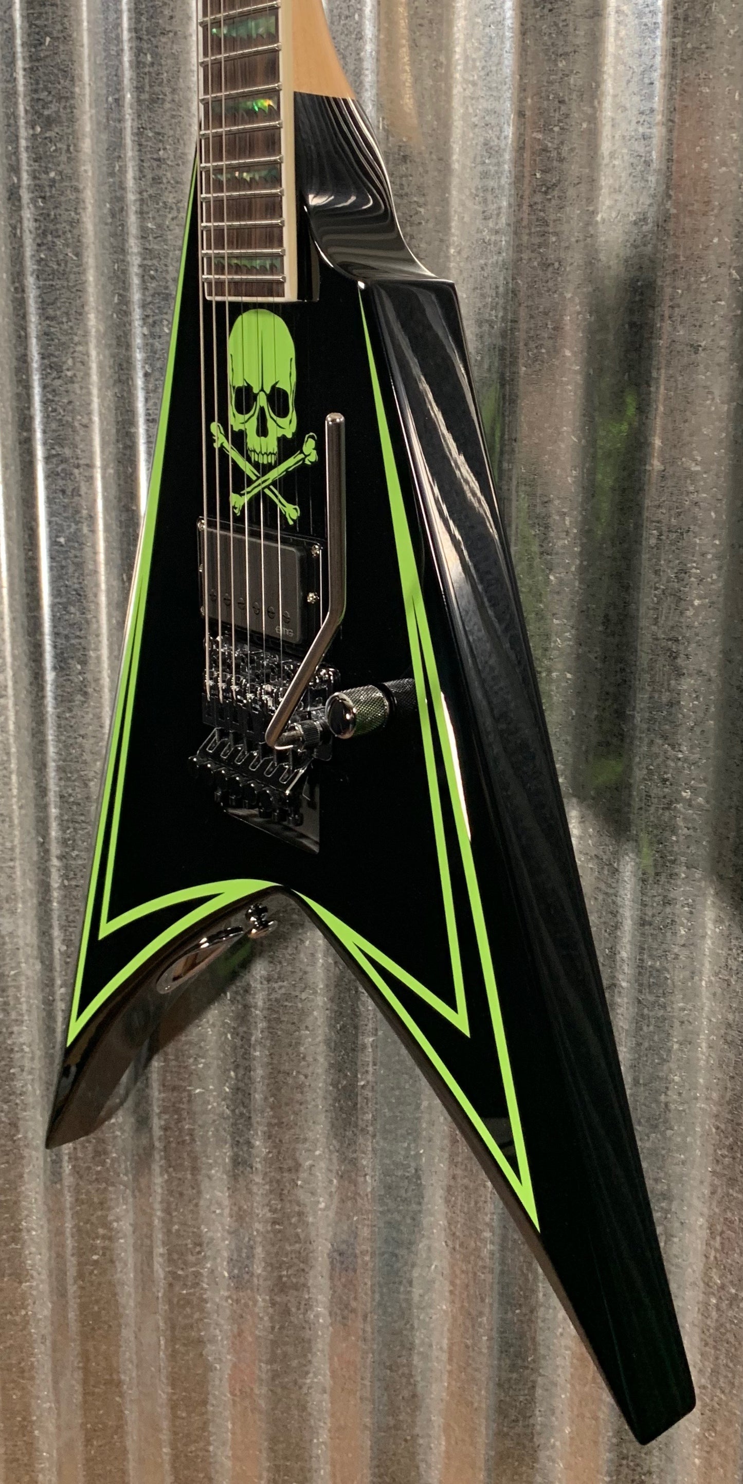 ESP LTD ALEXI LAIHO Guitar & Case LEXI600GREENY #0149 Demo