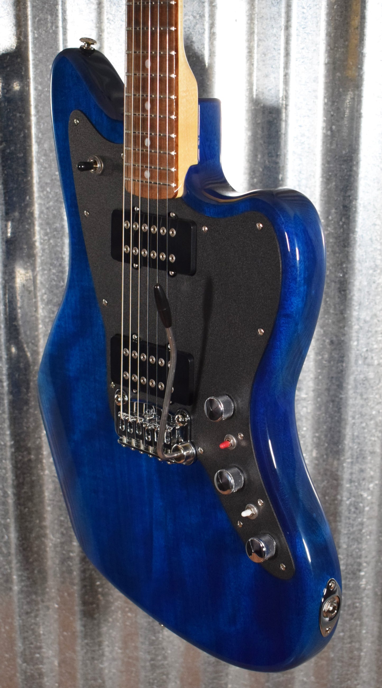 G&L USA CLF Doheny V12 Clear Blue Guitar & Case #6142