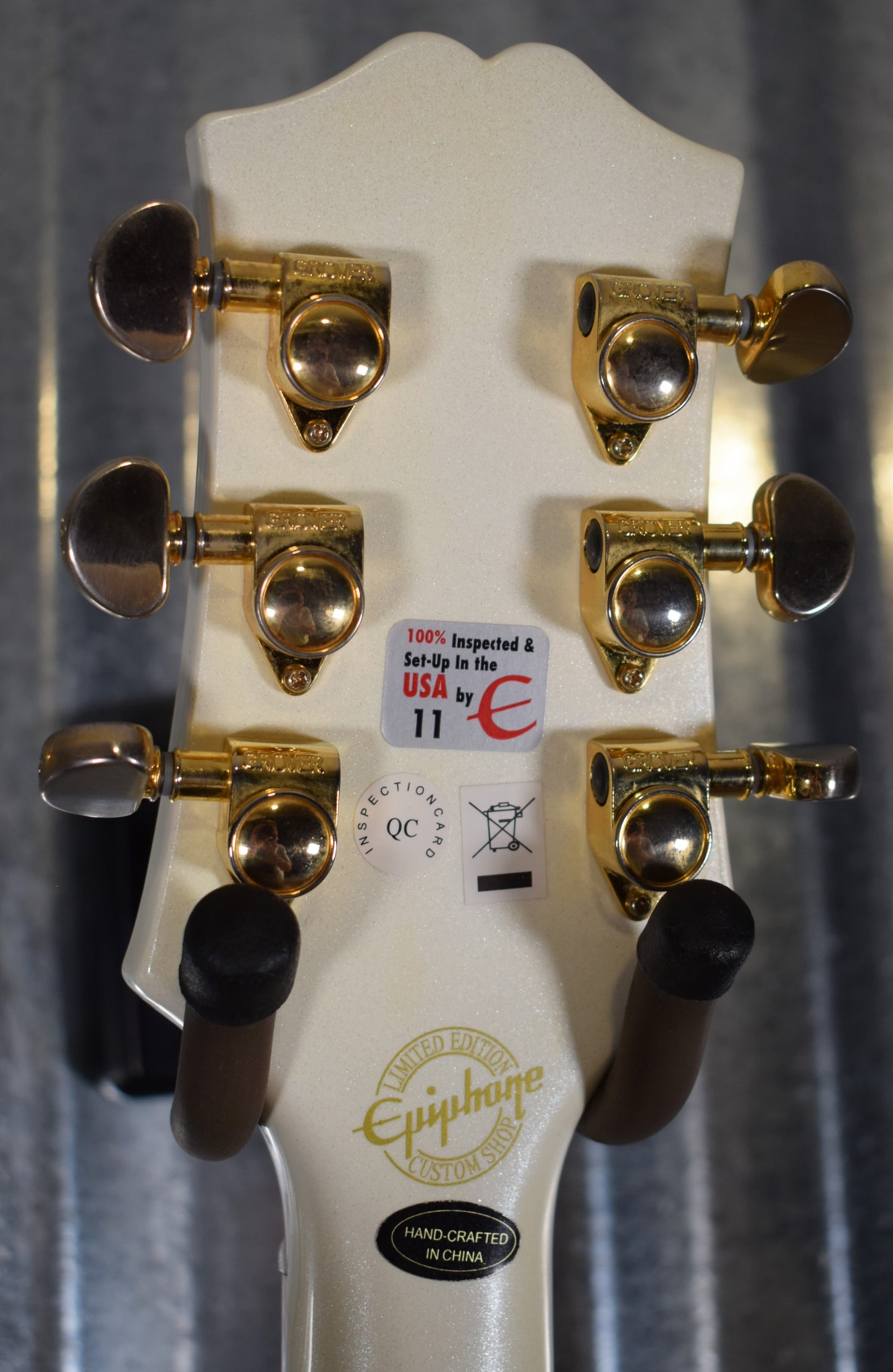Epiphone Wildkat Semi Hollow Bigsby Pearl White Guitar #2765 Used