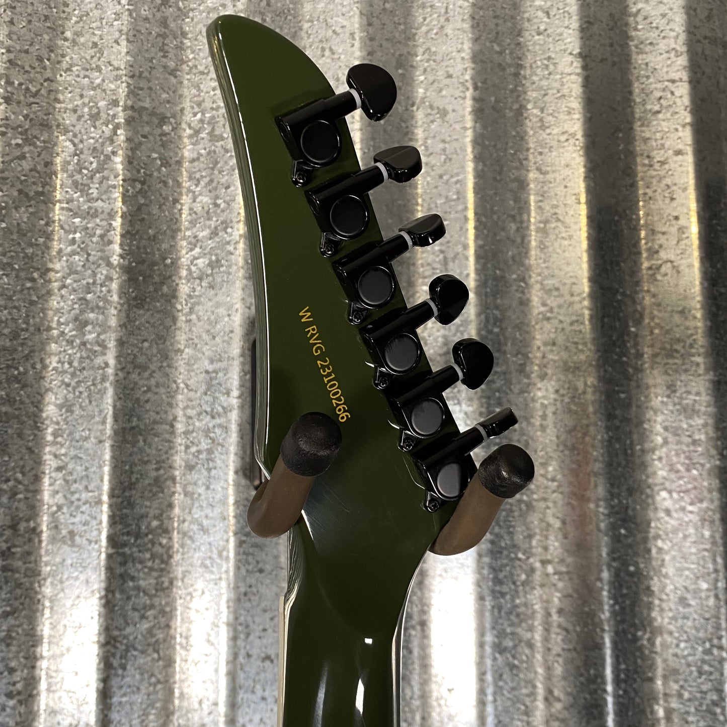 Westcreek Revenge Explorer Army Green Guitar #0266 Used