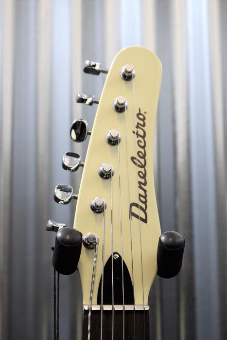 Danelectro 56 Vintage Baritone Semi Hollow Electric Guitar White #7716