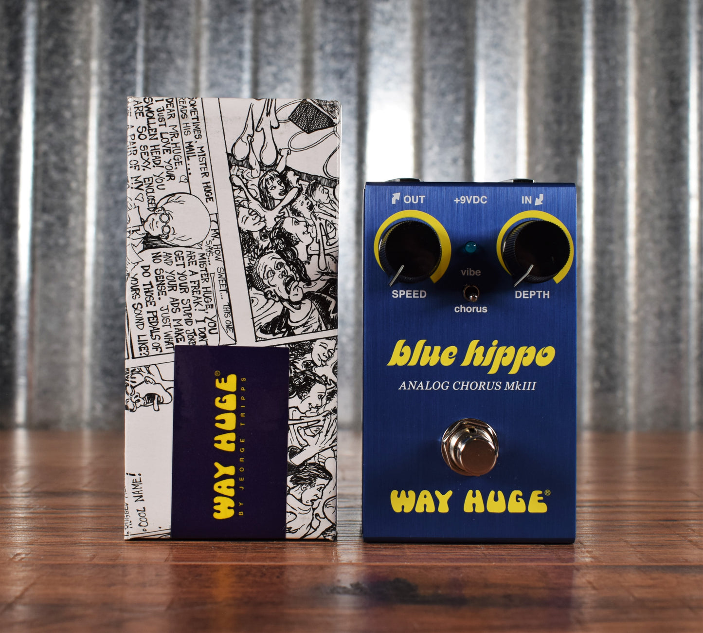 Dunlop Way Huge Smalls WM61 Blue Hippo MKIII Analog Chorus Mini Guitar Effect Pedal Demo