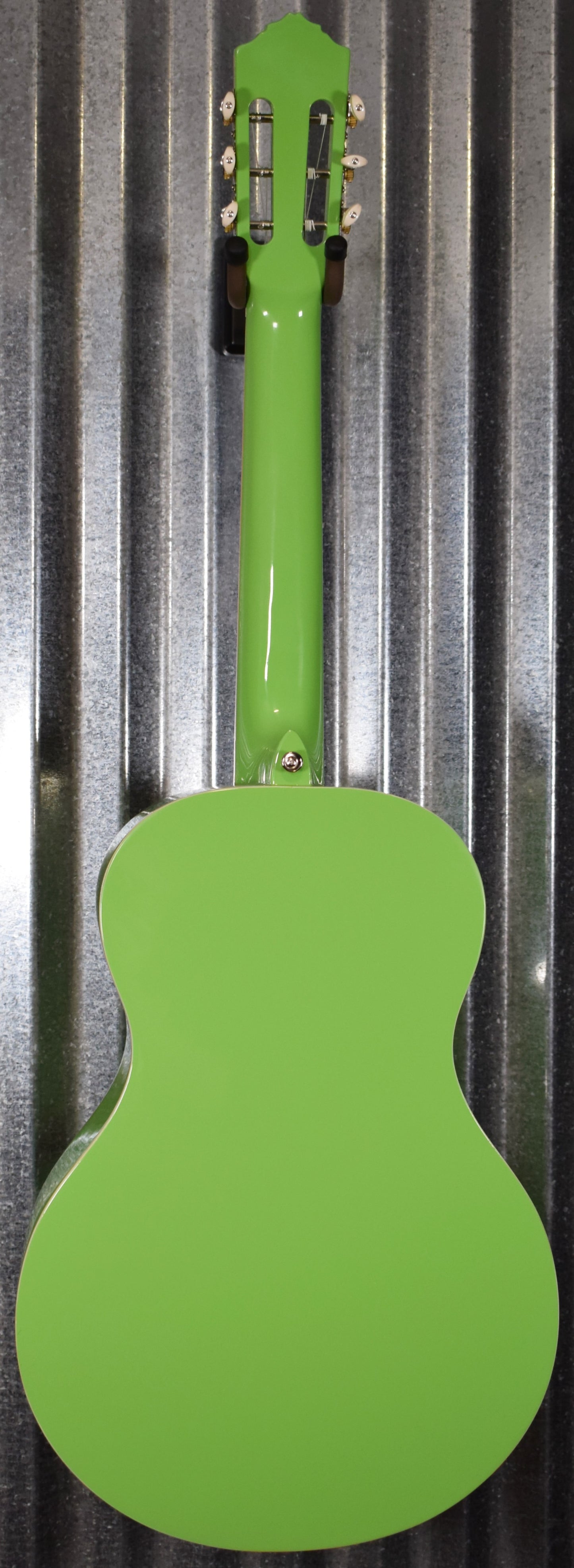 Ortega RGA-GAP Gaucho Nylon String Parlor Guitar Green Apple Guitar & Bag #0011