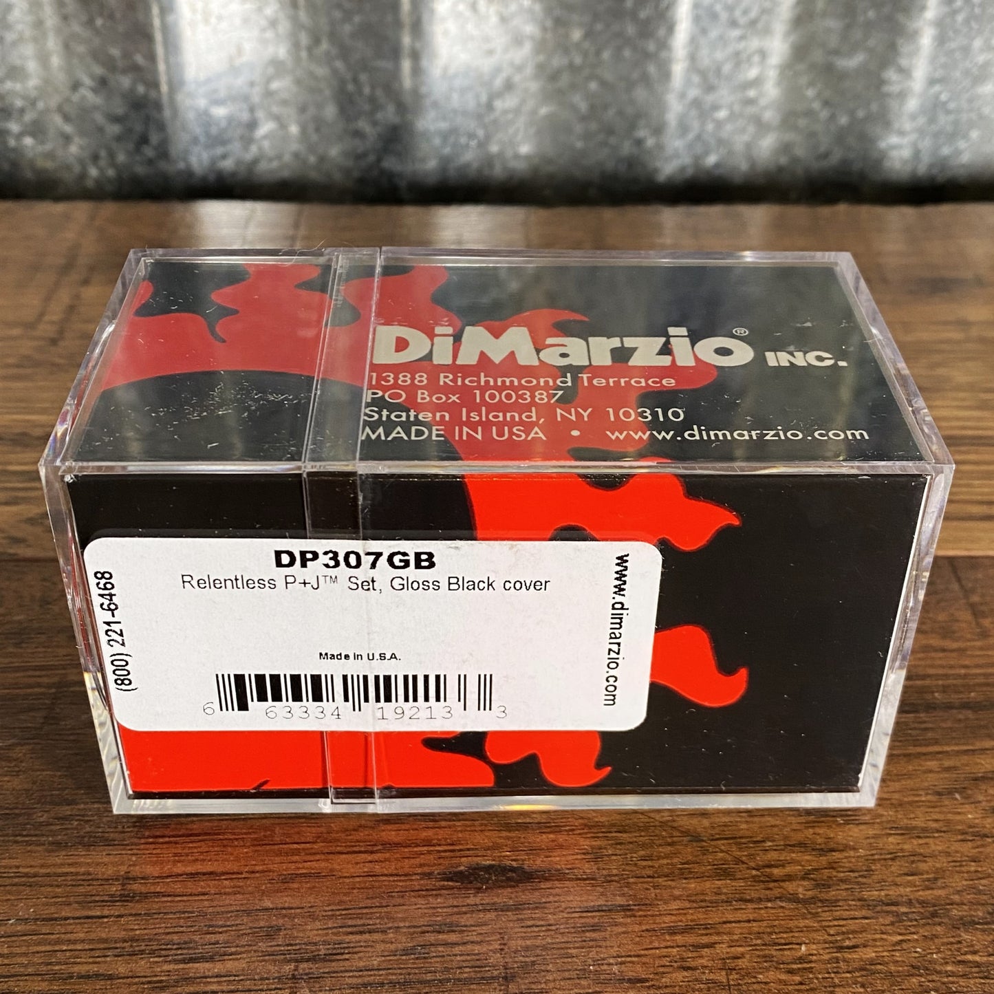 DiMarzio DP307GB Billy Sheehan Relentless PJ Precision Jazz Bass Pickup Set Gloss Black
