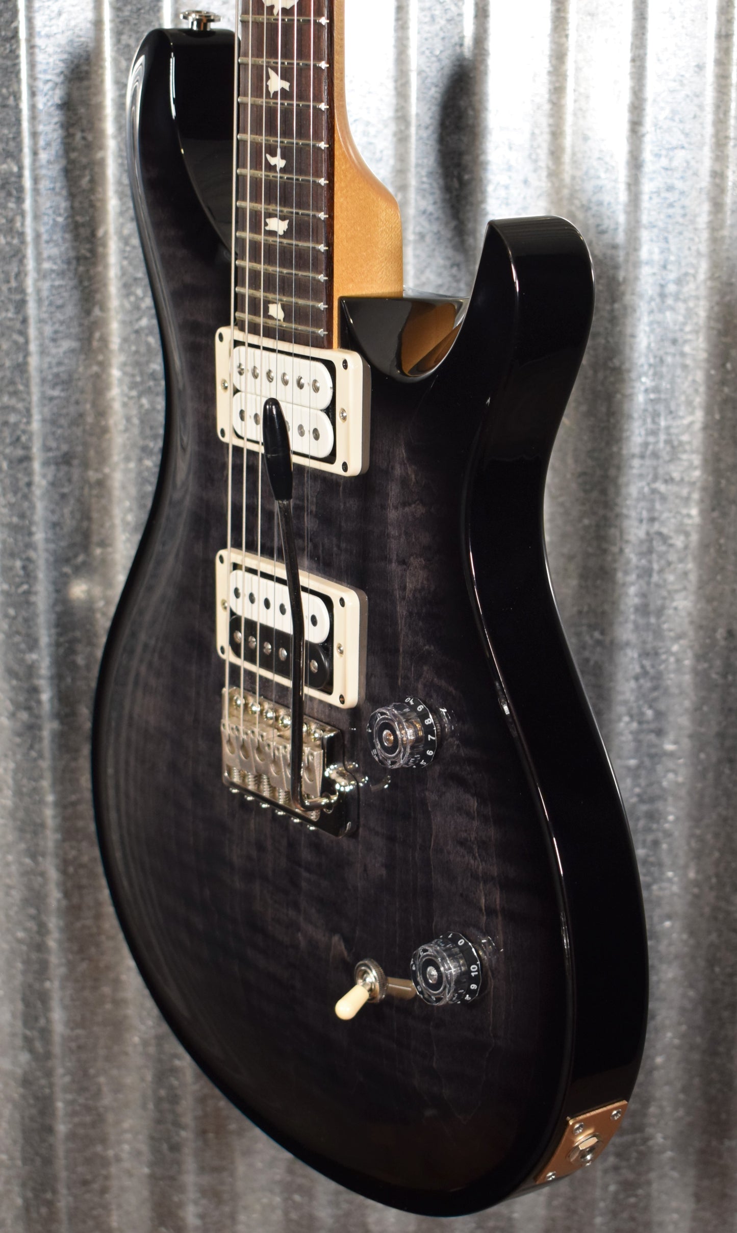 PRS Paul Reed Smith 2017 CE 24 Gray Black Smokewrap DiMarzio Guitar & Bag CE24 #2774 Used