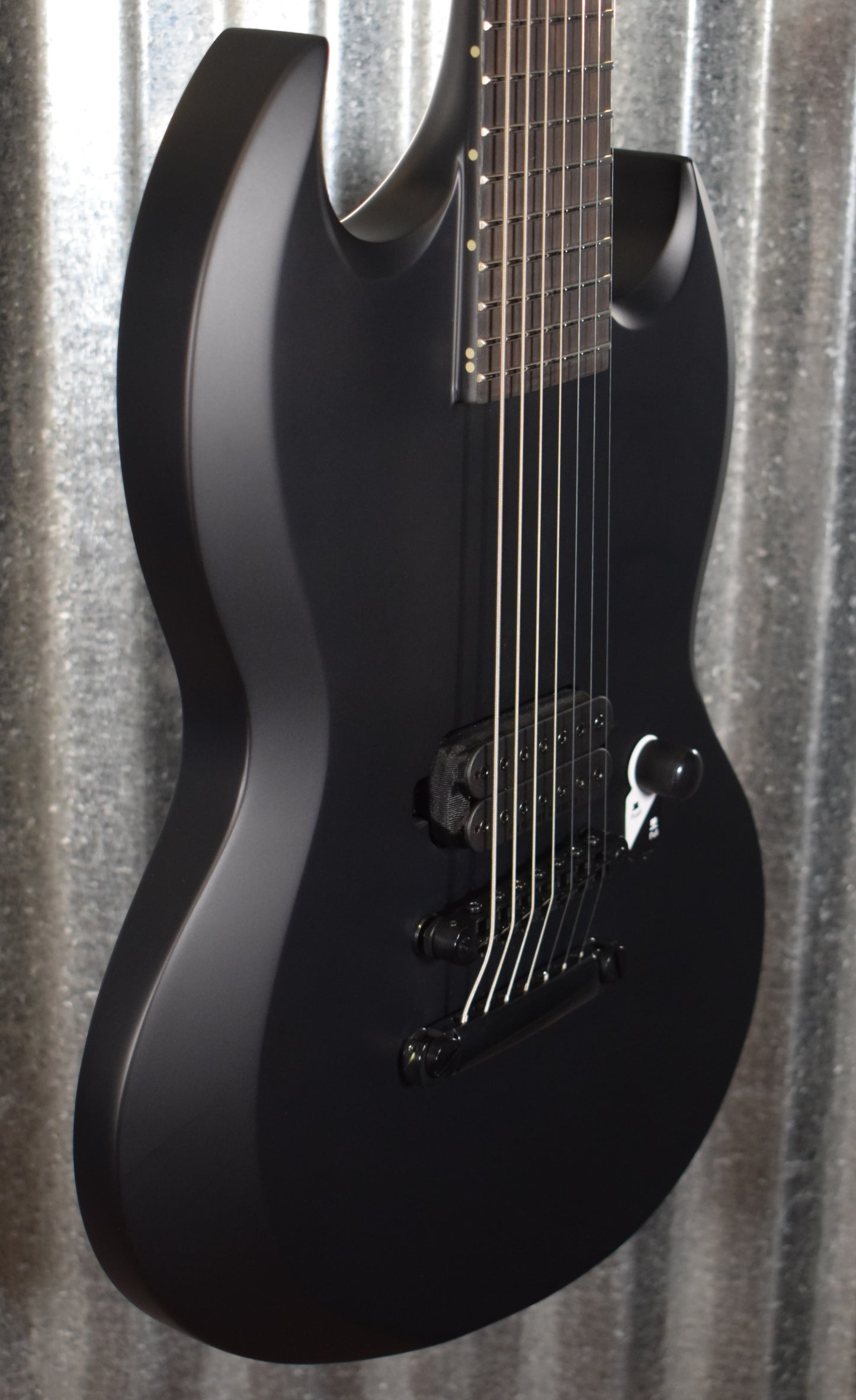 ESP LTD Viper 7 Baritone Black Metal Guitar LVIPER7BBKMBLKS #1549