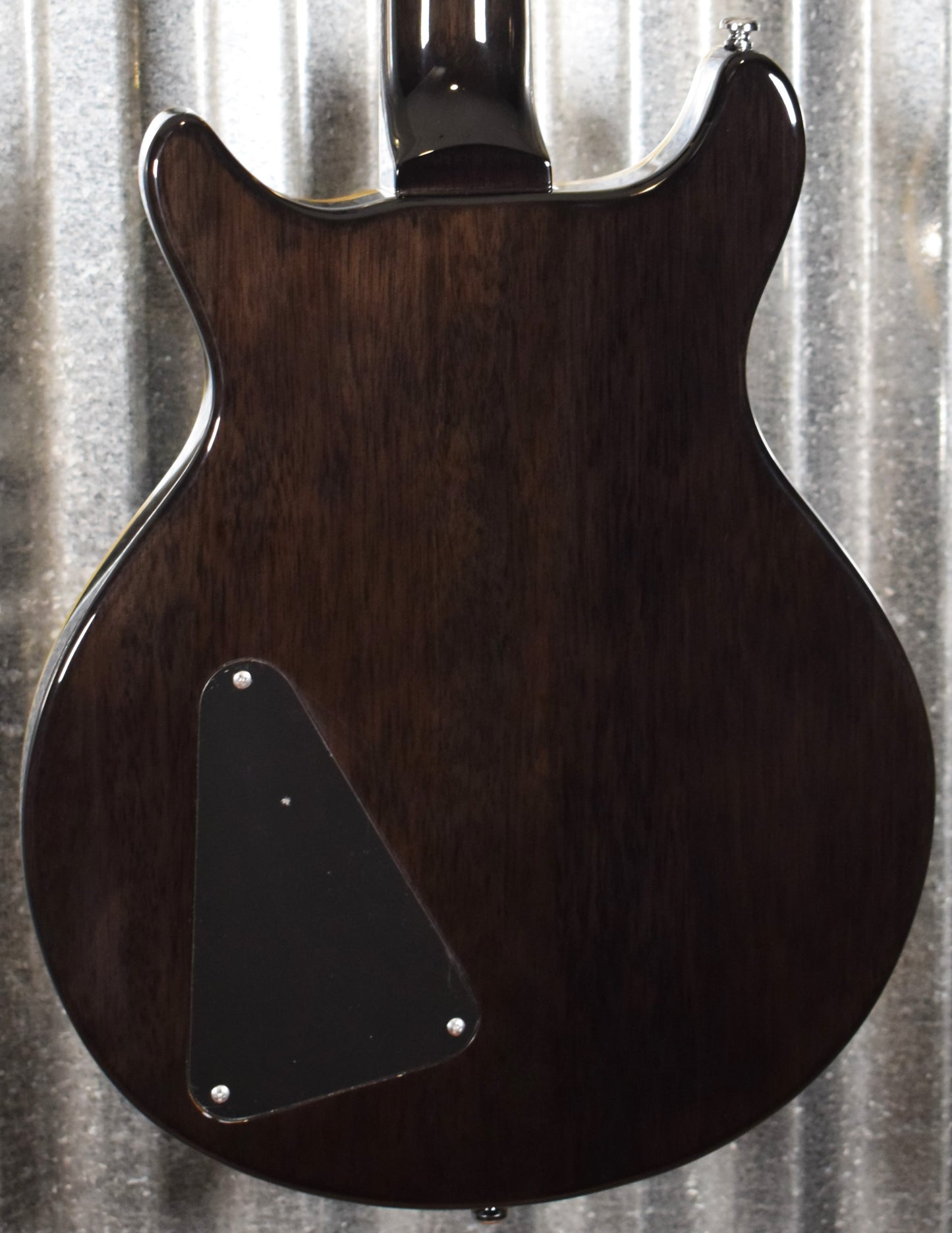 Hamer XT Series Archtop Flame Trans Black Double Cut Guitar SATF-TBK #0863
