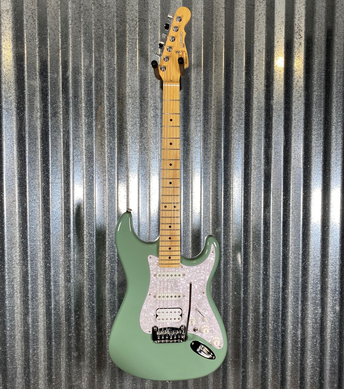 G&L USA 2021 Fullerton Deluxe Legacy HSS 2 Matcha Green Tea Electric Guitar & Bag #1080 Used