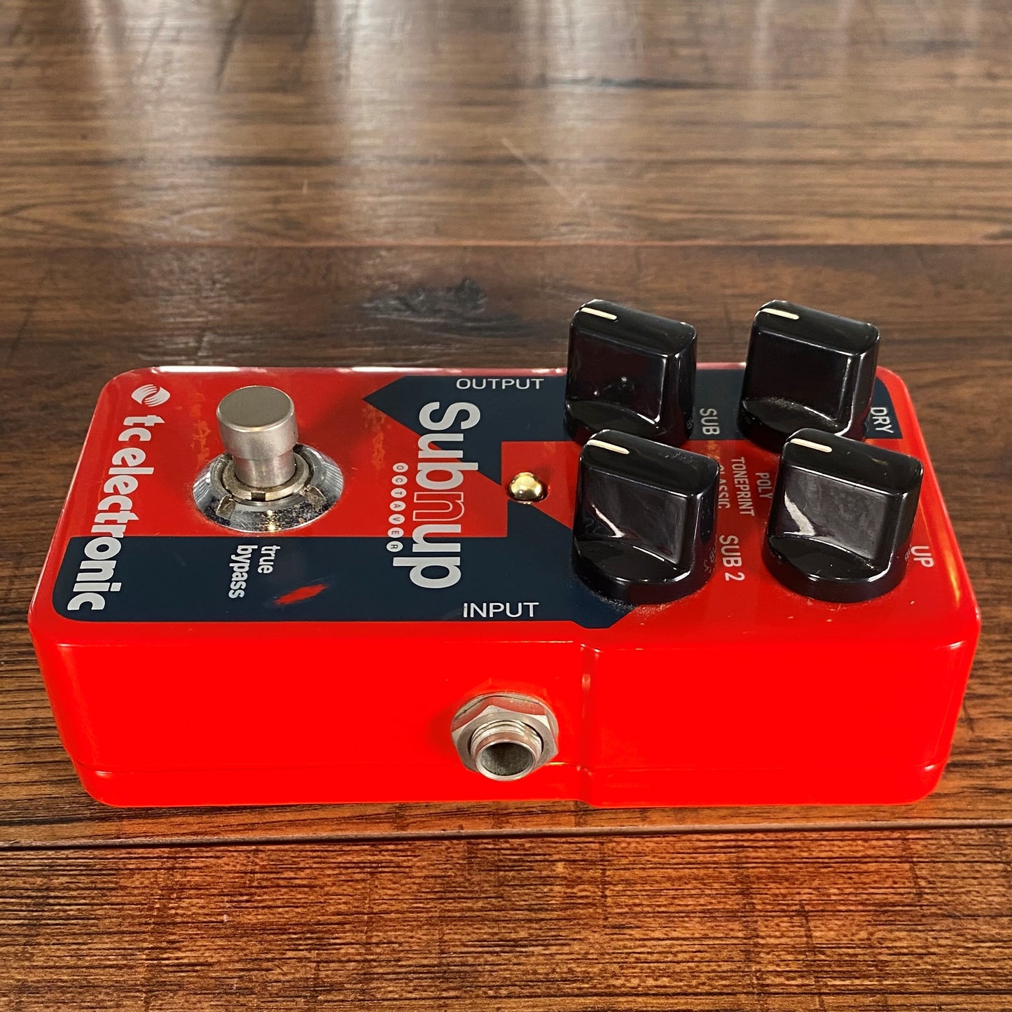 TC Electronic Sub 'N' Up Polyphonic Octave Tone Print Guitar Effect Pedal Used