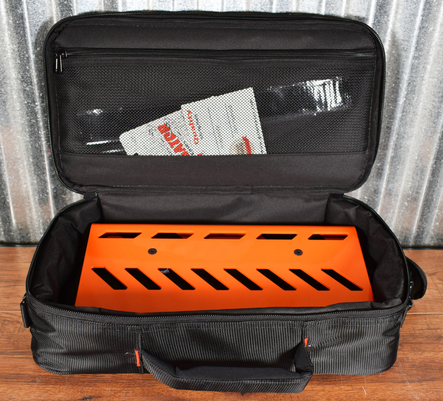 Gator GPB-LAK-OR Small Aluminum Guitar Effect Pedalboard & Bag Orange