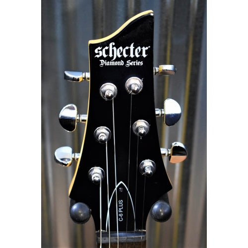 Schecter C-6 Plus Quilt Top Charcoal Burst Guitar CB #5391