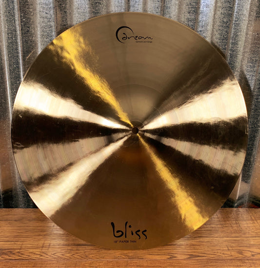 Dream Cymbals BPT18 Bliss Hand Forged & Hammered 18" Paper Thin Crash Demo