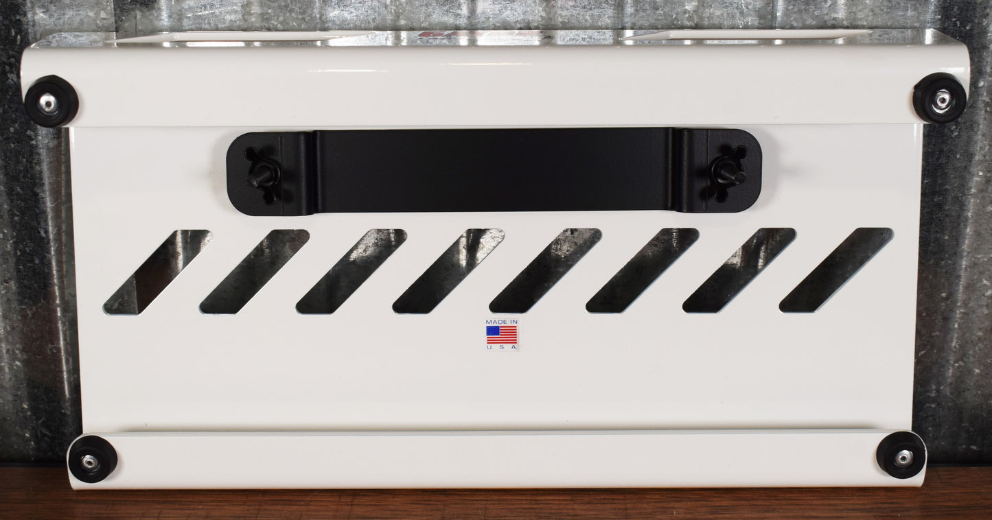 Gator GPB-LAK-WH Small Aluminum Guitar Effect Pedalboard & Bag White