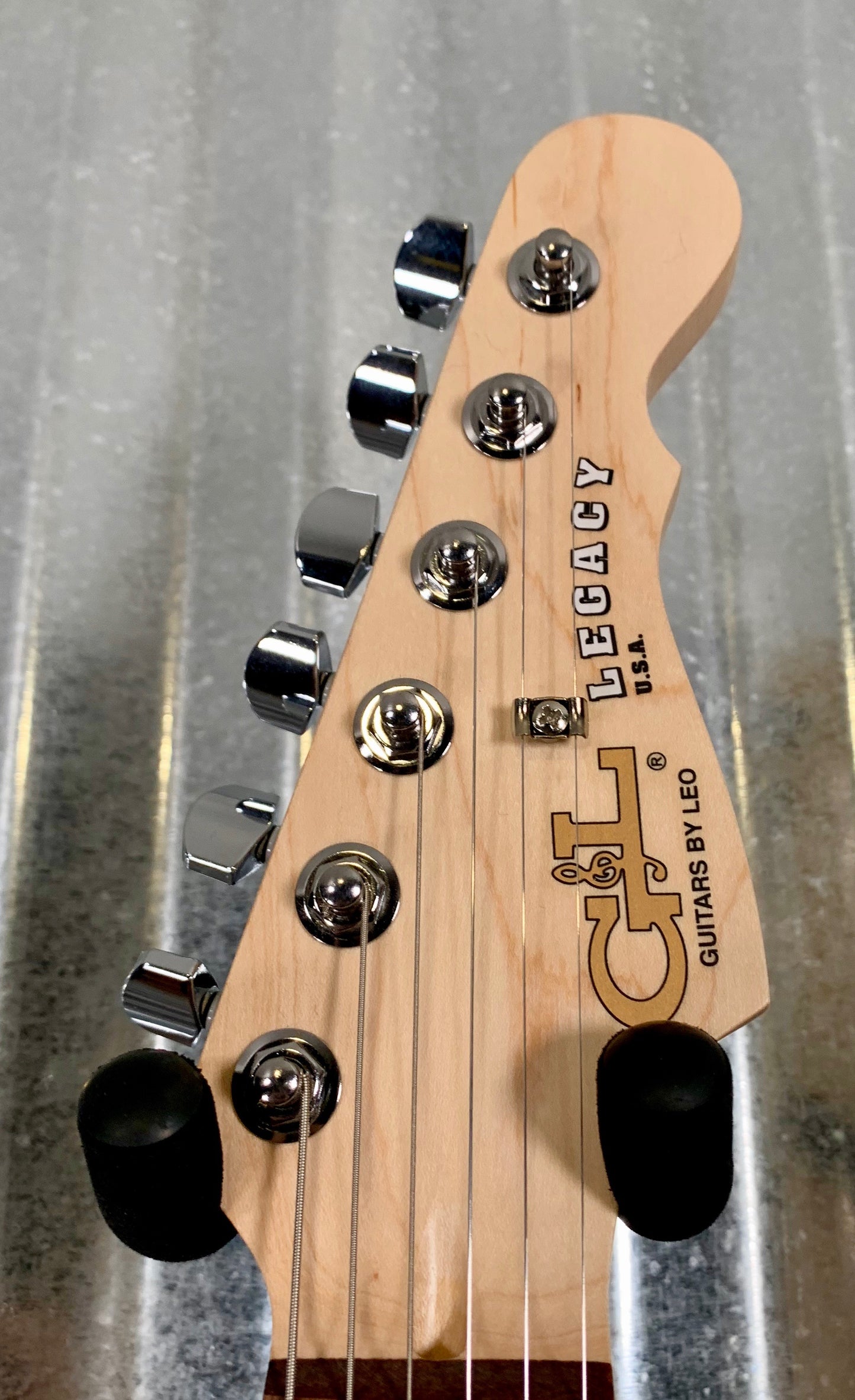 G&L USA Fullerton Custom Legacy Silver Metallic Guitar & Case 2018 #4186