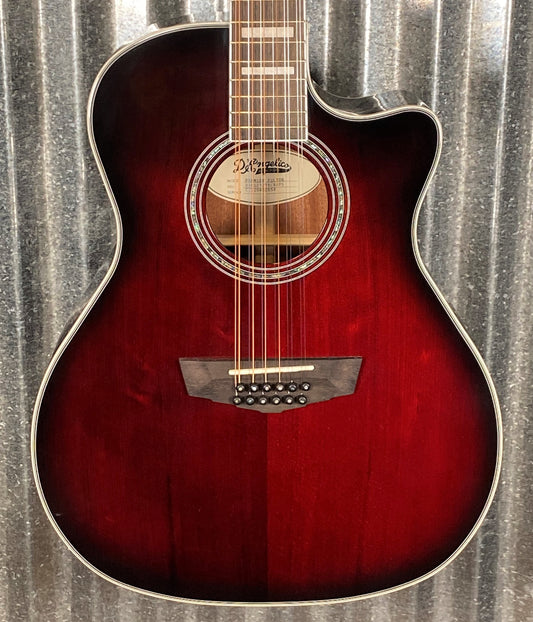 D'Angelico Premier Fulton Grand Auditorium 12 String CE Trans Black Cherry Burst Acoustic Electric Guitar #2654