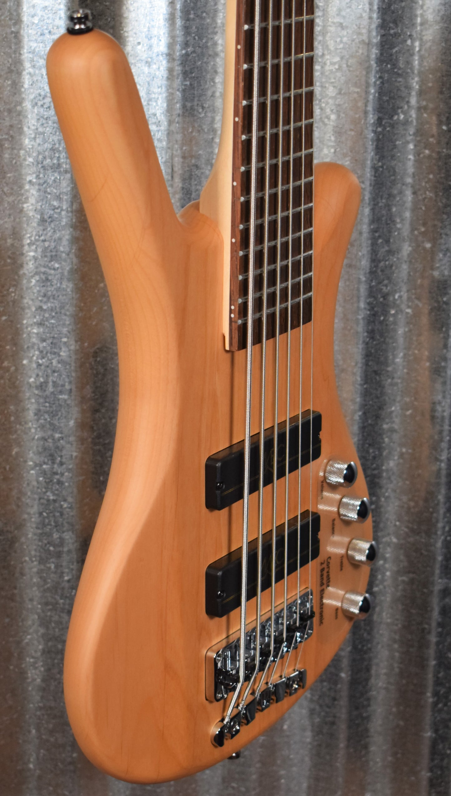 Warwick RockBass Corvette Basic Natural Active 6 String Bass & Bag #3820