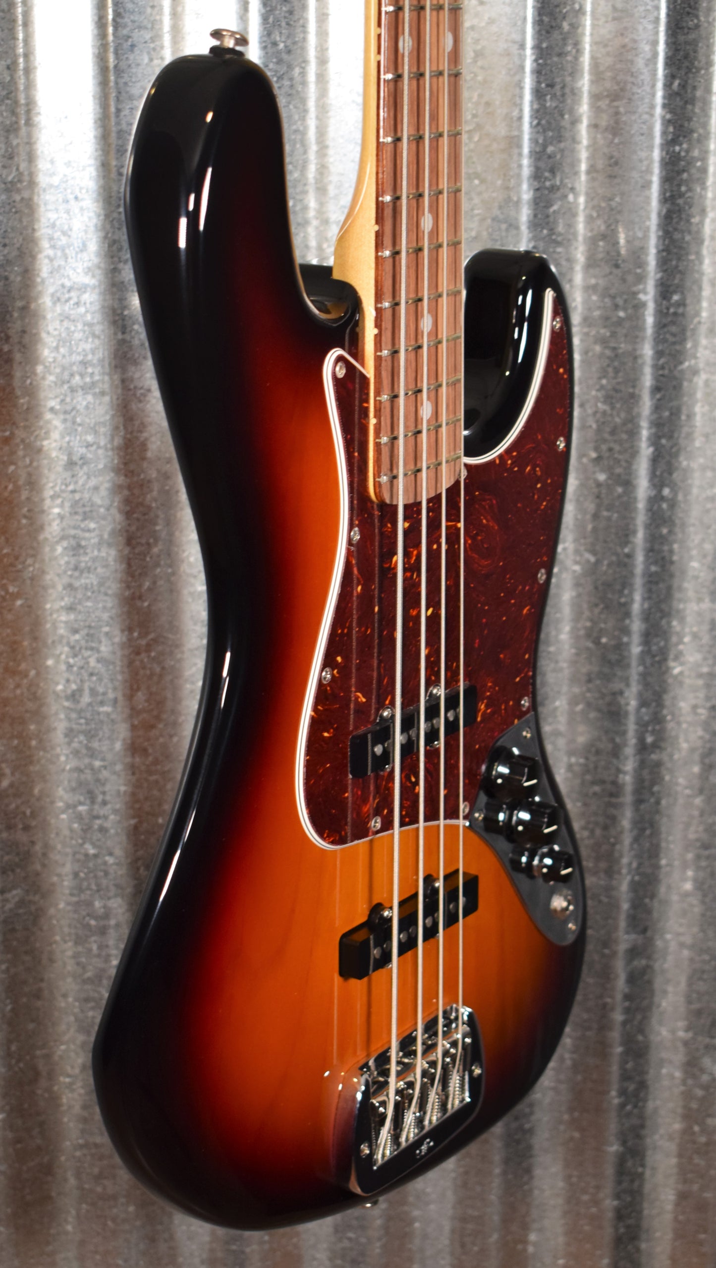 G&L USA Fullerton Deluxe JB 4 String Jazz Bass 3 Tone Sunburst & Case #1018