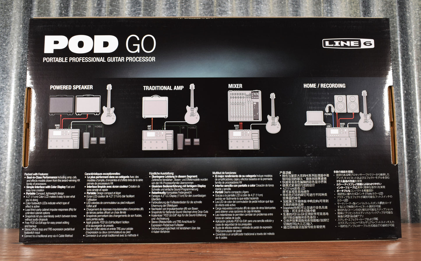 Line 6 Pod Go Multi-Effect Guitar Bass Effect Pedal