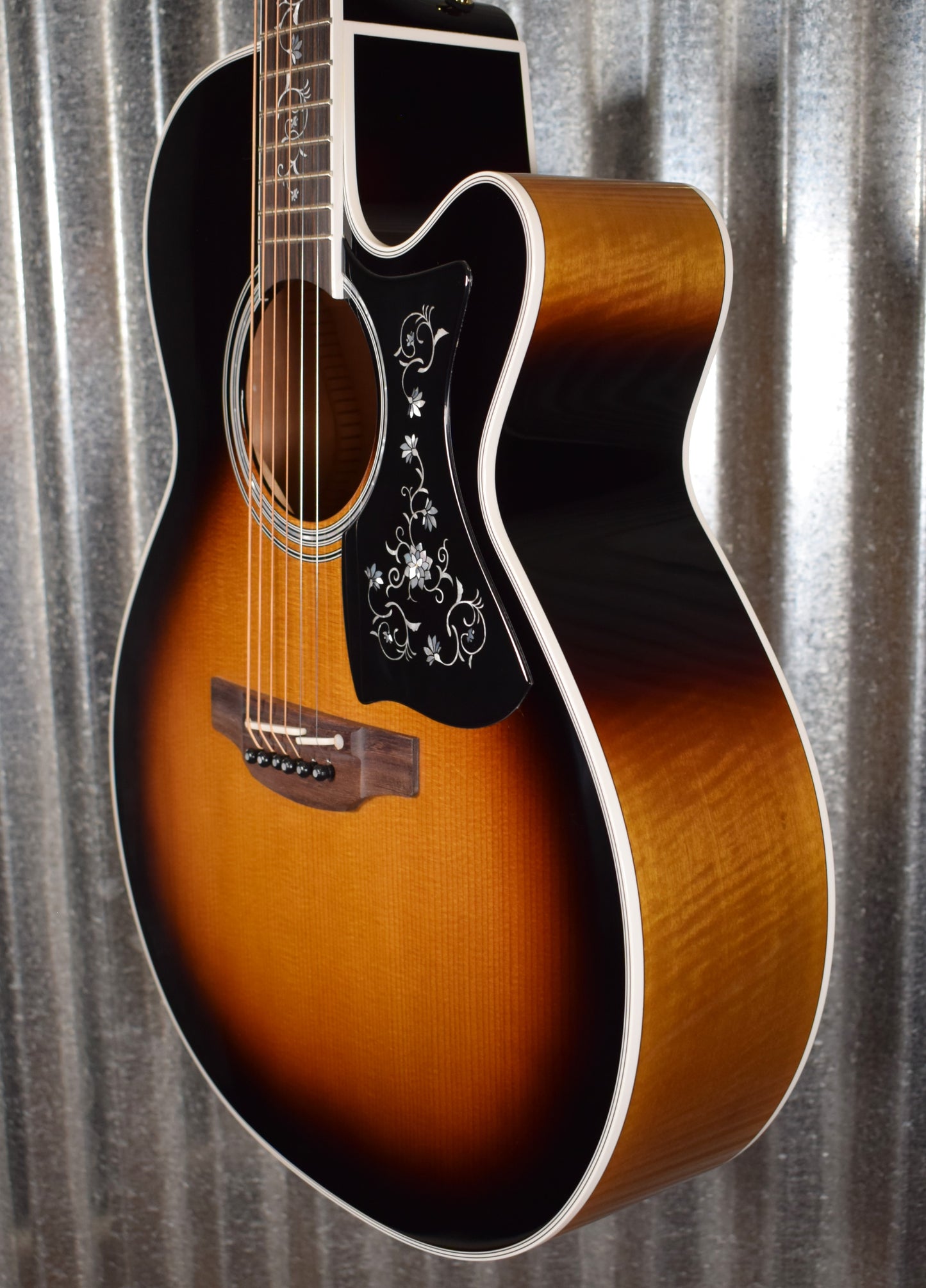 Takamine EF450C Brown Sunburst Acoustic Electric Guitar & Case EF450SCTTBSB #0837 Used