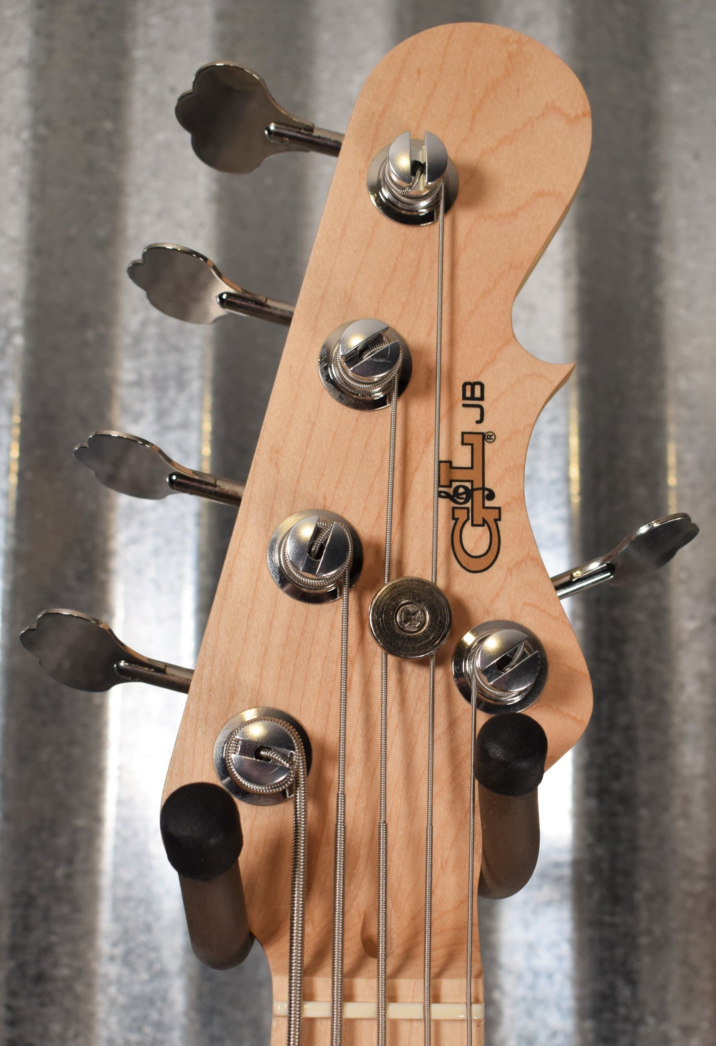 G&L USA JB-5 5 String Jazz Bass Silver Metallic & Case 2020 JB5 #9112