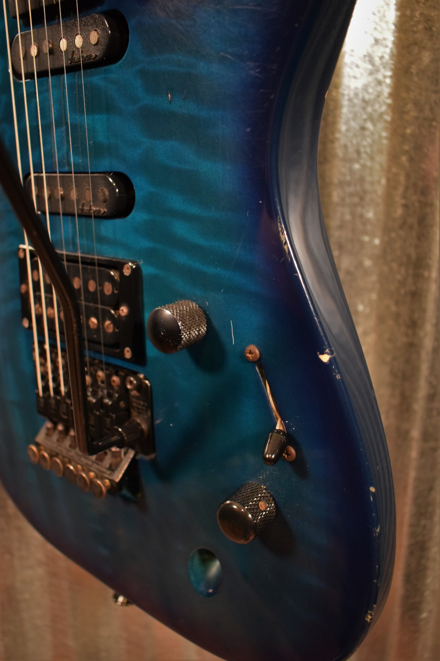 Jackson Stealth Professional Pro Japanese Trans Blue Guitar & Bag #1532 Used