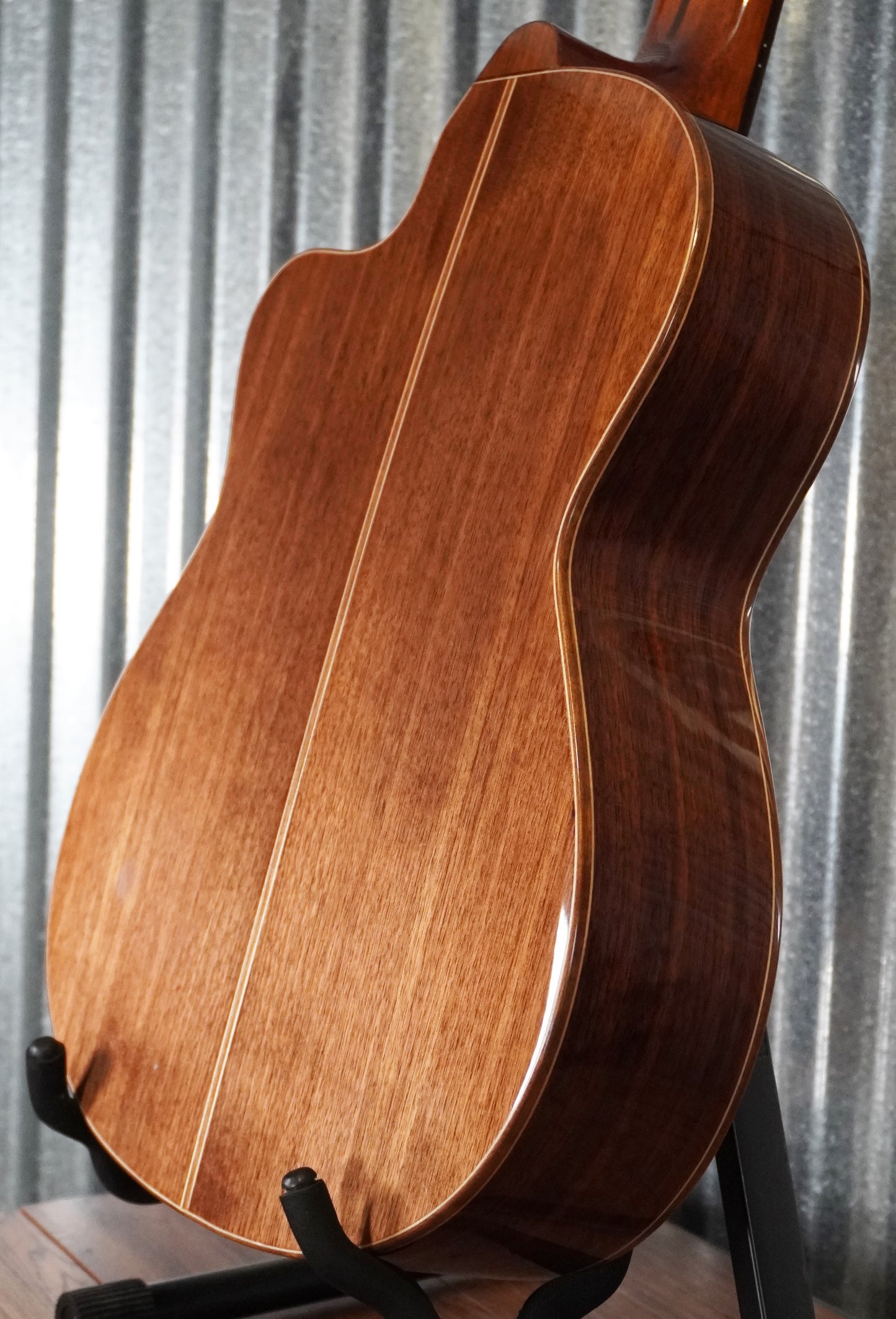 Ortega RCE159-8 Solid Top Nylon 8 String Acoustic Electric Guitar Natural & Bag #0376