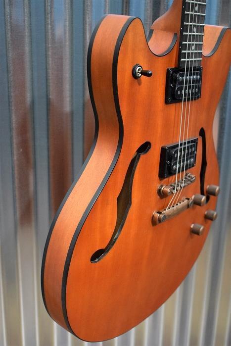 Washburn HB32DMK Distressed Matte Mahogony Semi Hollow Guitar #003