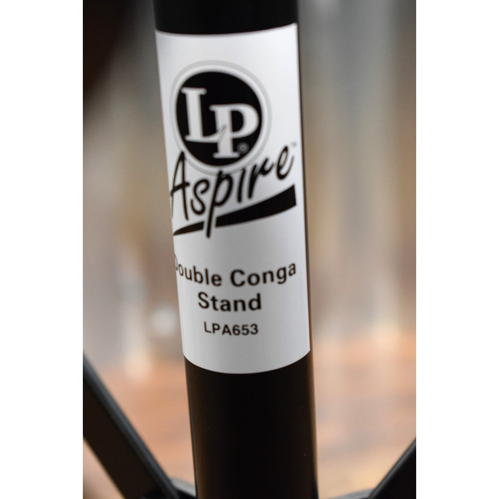 LP Latin Percussion Aspire LP653 Slide Mount Double Conga Stand Used
