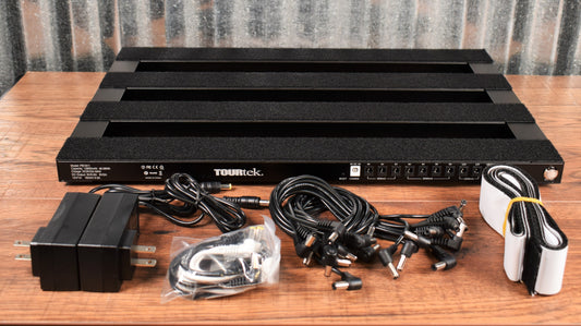 TourTek PB1911 20 Output Rechargeable Powered Guitar Effect Pedalboard & Bag