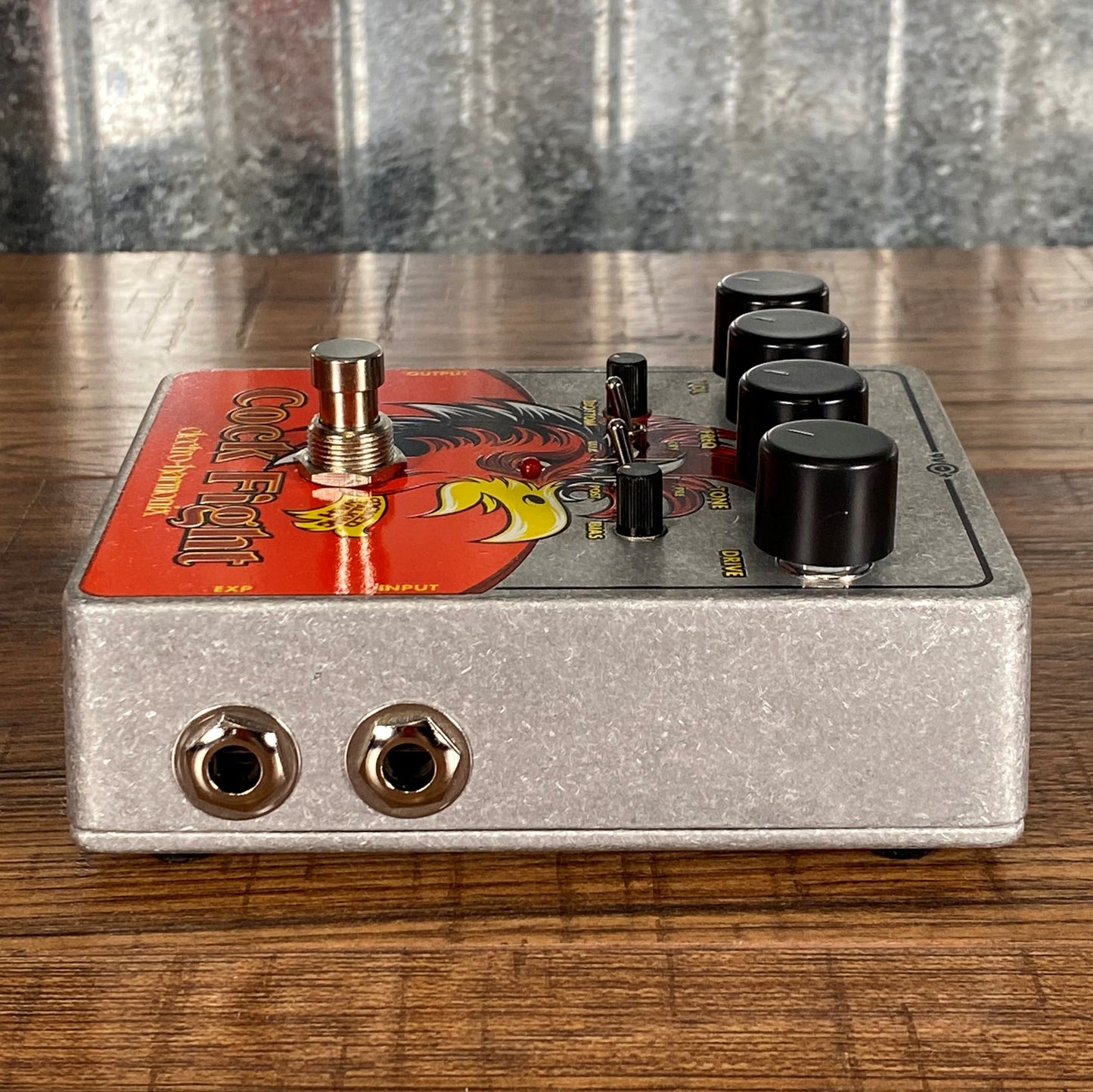 Electro-Harmonix EHX Cock Fight Cocked Talking Wah Pedal With Fuzz & AC Adapter