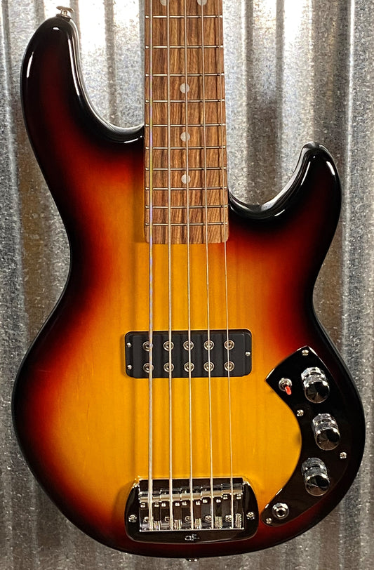 G&L USA CLF Research L-1000 S750 5 String Bass 3-Tone Sunburst & Case #4147