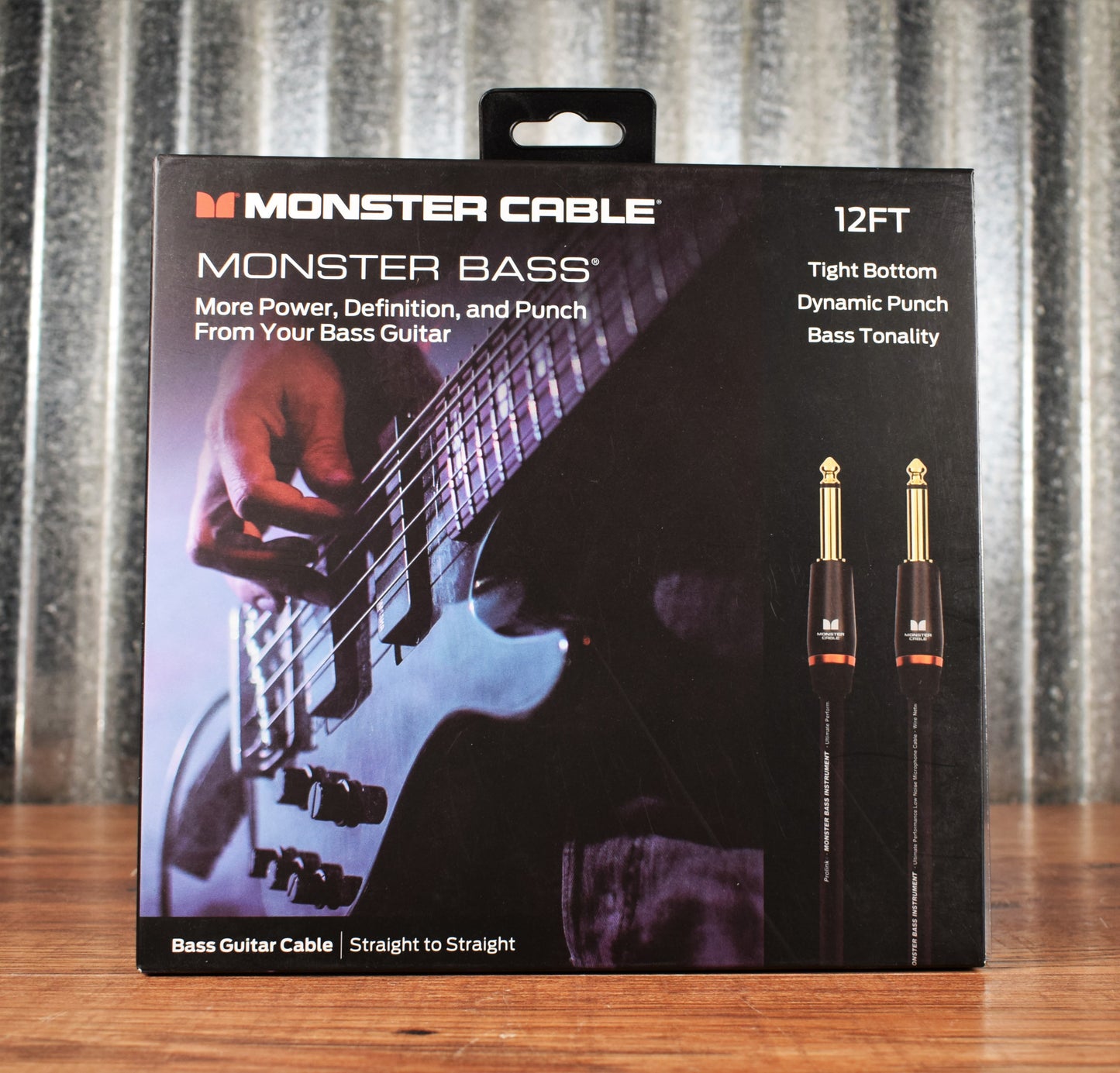 Monster Prolink Bass 1/4" Instrument Cable 12 ft Straight-Straight 600548-00