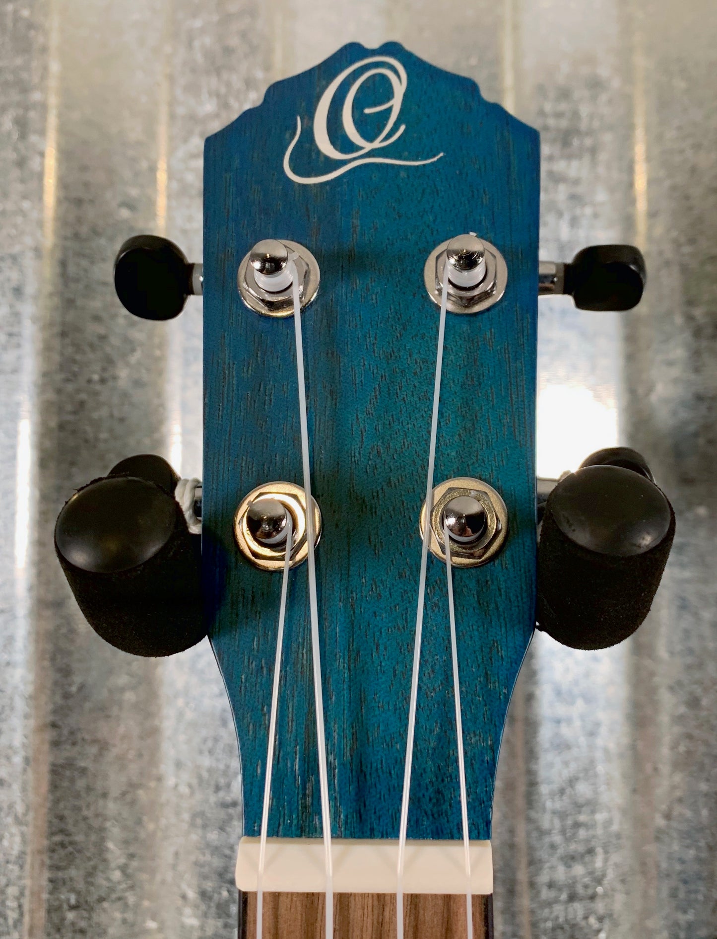 Ortega Guitars RUOCEAN Ocean Blue Okoume Top Concert Ukulele