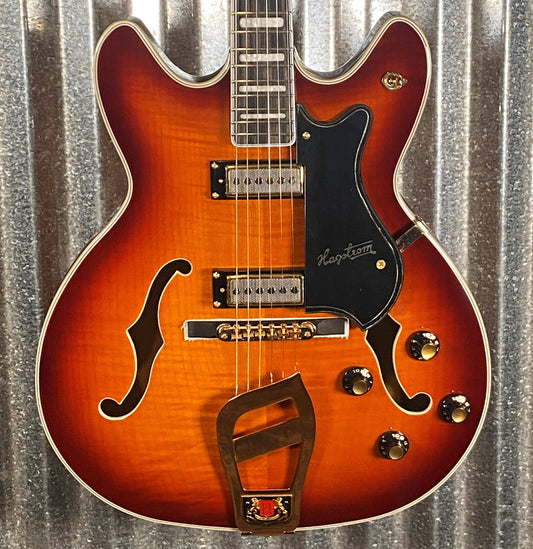 Hagstrom VIK67-G-VSB '67 Viking II Semi Hollow Vintage Sunburst Guitar #0141