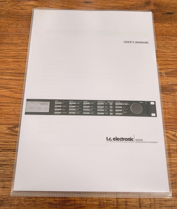 TC Electronic M2000 Dual Engine Stereo Rack Mount Effects Signal Processor
