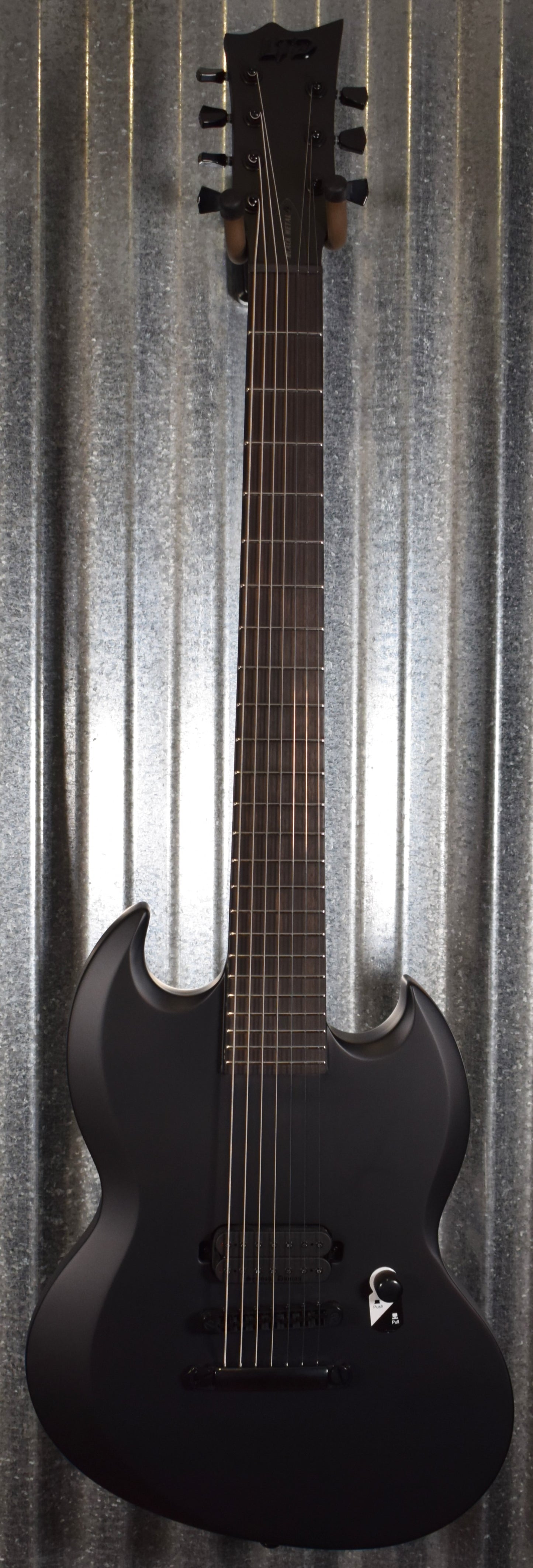 ESP LTD Viper 7 Baritone Black Metal Guitar LVIPER7BBKMBLKS #1549
